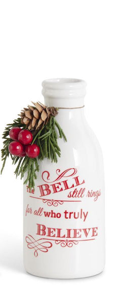 Ceramic Christmas Message Bottles