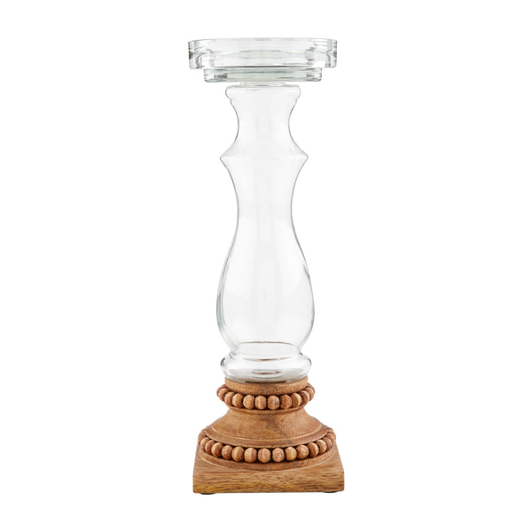 Beaded Glass Candlesticks