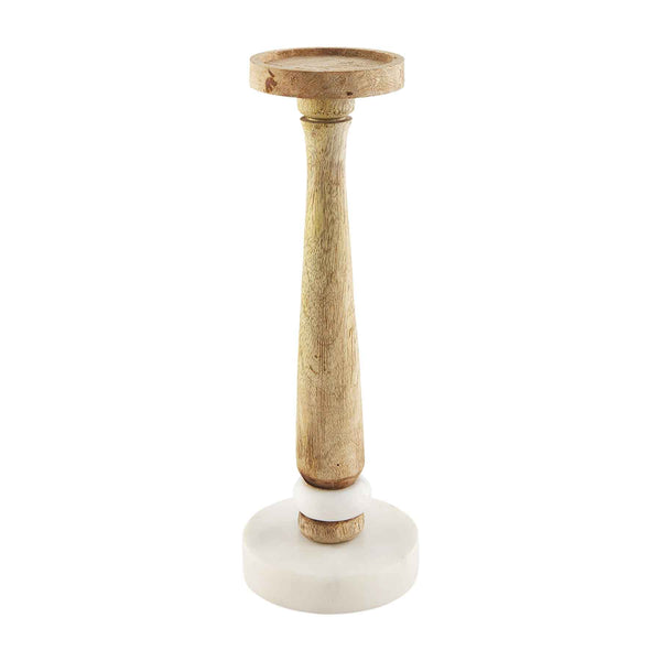 Marble & Wood Candlestick