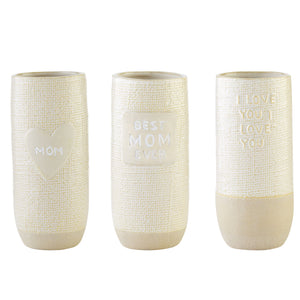 Mom Textured Vase