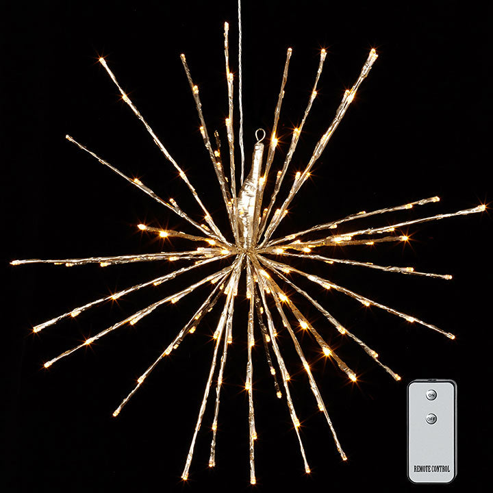 Champagne Starburst Light with Remote Control - 23"