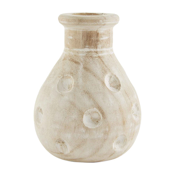 Paulowinia Wood Dotted Vase