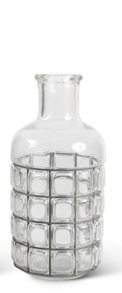 Glass and Metal Caged Bubble Bottle