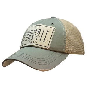 Stay Humble...Distressed Mesh Back Cap