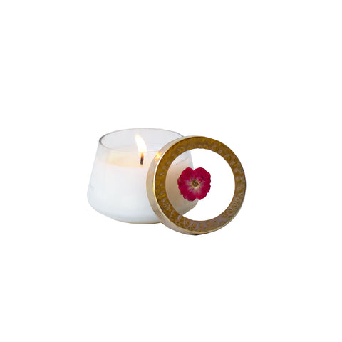 Rosy Rings Pressed Candle