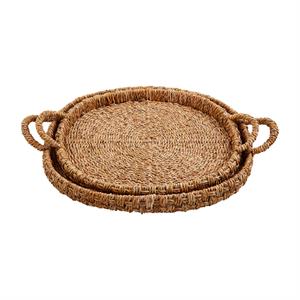 Woven Basket Trays, assorted