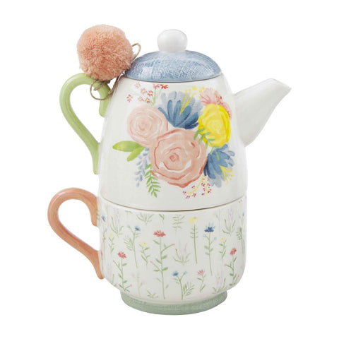 Floral Tea-For-One Set