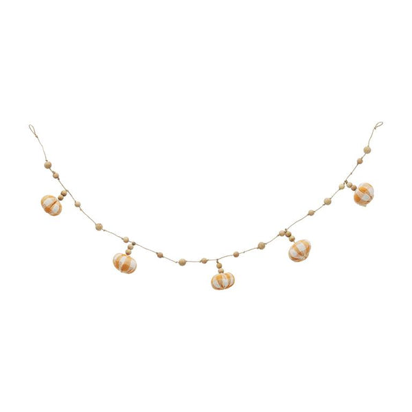 Beaded Pumpkin Garland