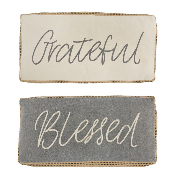 Grateful & Blessed Gusset Pillows