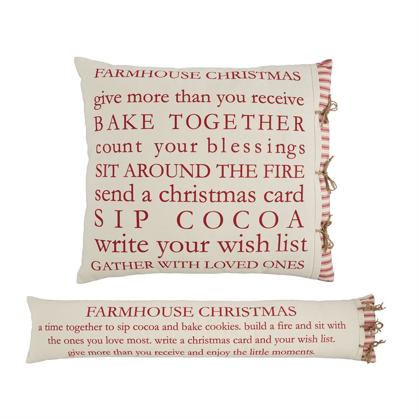 Farm Christmas Definition Pillows