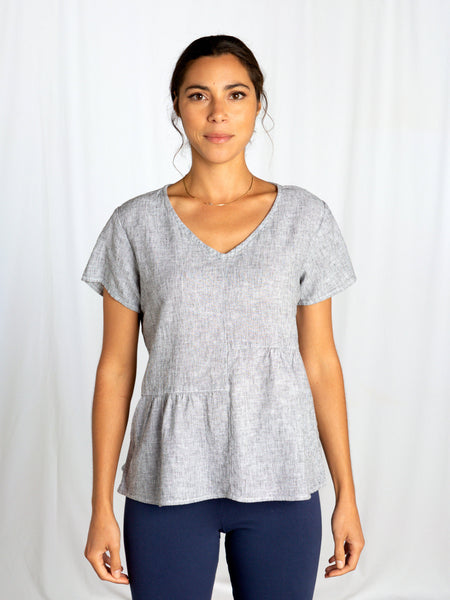 Cut Loose Patch Top - Laundered