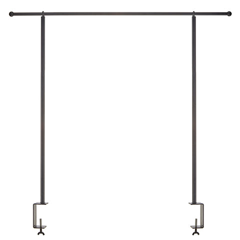 Black Over the Table Adjustable Decorating Rod