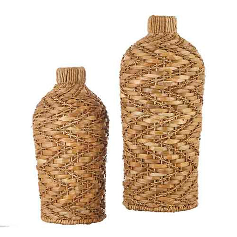 WOVEN VASES, 2 ASSORTED SIZES