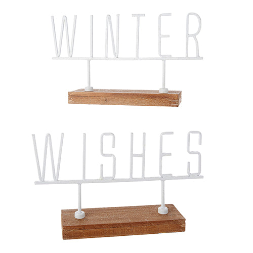 Winter Wishes Word Art