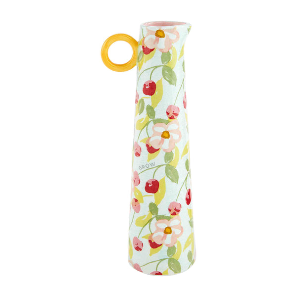 Fruit Floral Pitcher Bud Vase