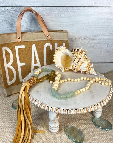 Belle Necklace with Tassel - Beach-Honey