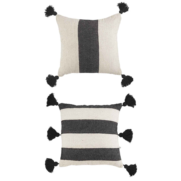 Black Stripe Pillows
