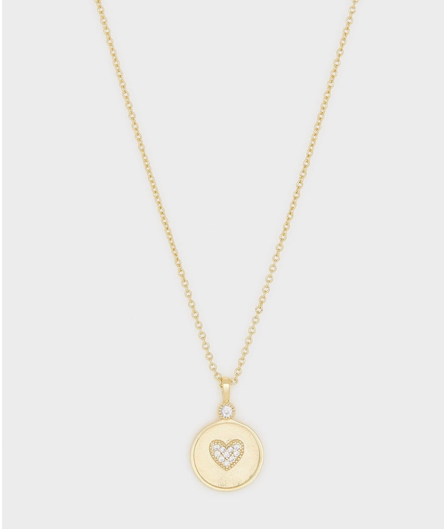 Gorjana Madison Heart Coin Necklace