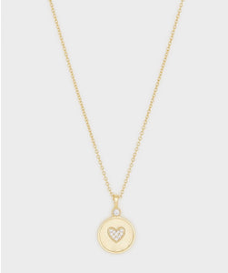 Gorjana Madison Heart Coin Necklace