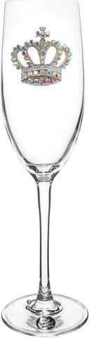 Aurora Borealis Crown Champagne Glass