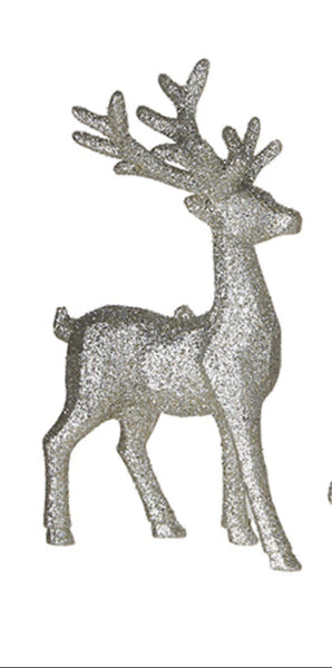 Glitter Deer Ornament