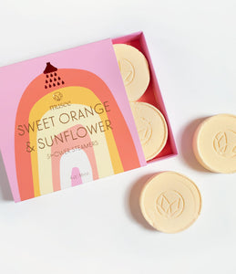 Musee Therapy Collection Sweet Orange & Sunflower Shower Steamers
