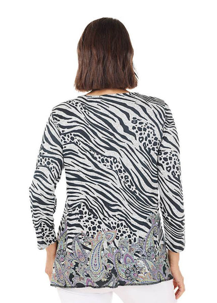 Jess & Jane Sahara French Brushed Knit Tunic with Pocket