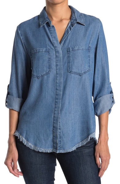 Velvet Heart Riley Roll Sleeve Tencel™ Chambray Shirt