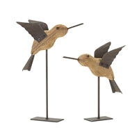 Bird on Stake (2 Asst) 5L x 6.25"H