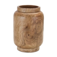 Vase 8”H Wood