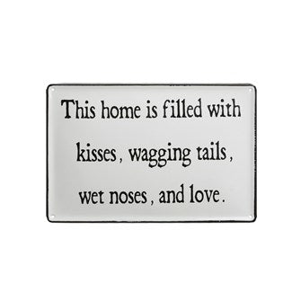 Enameled Wall Decor "This Home Is Filled”
