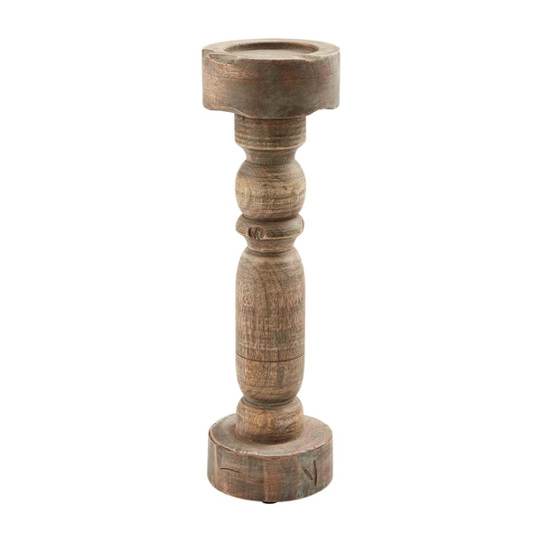 Chunky Wood Candlesticks