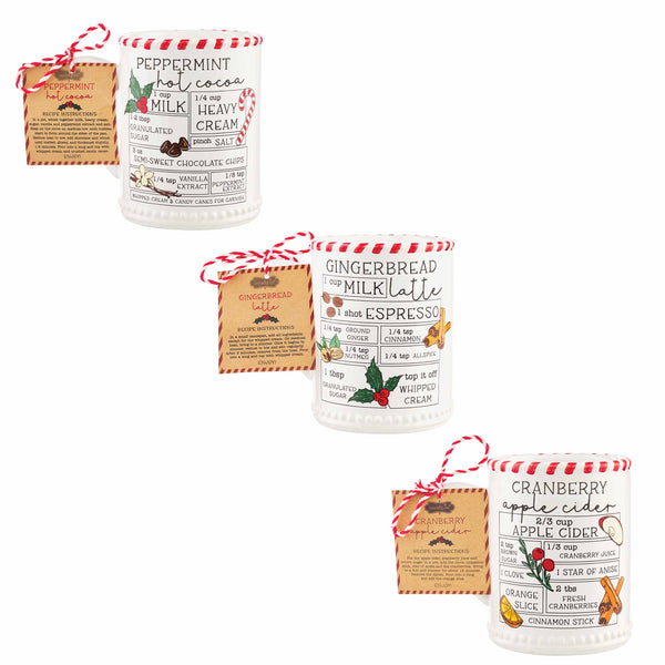 Holiday Drink Recipe Mugs