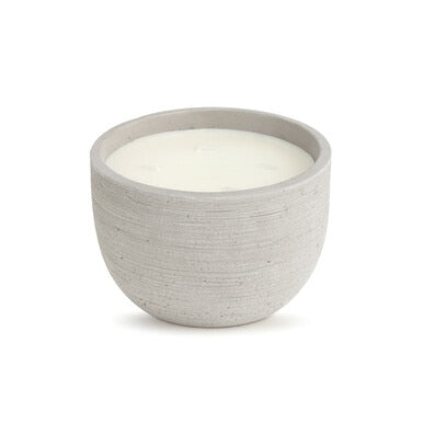 Round Etched 4-Wick Concrete Candle