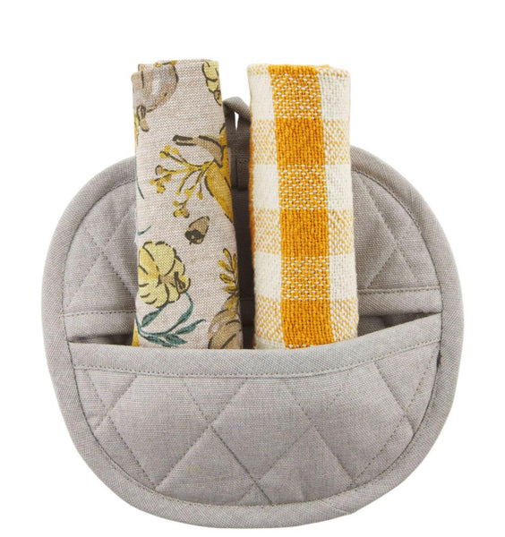 Pumpkin Pot Holder & Towel Set