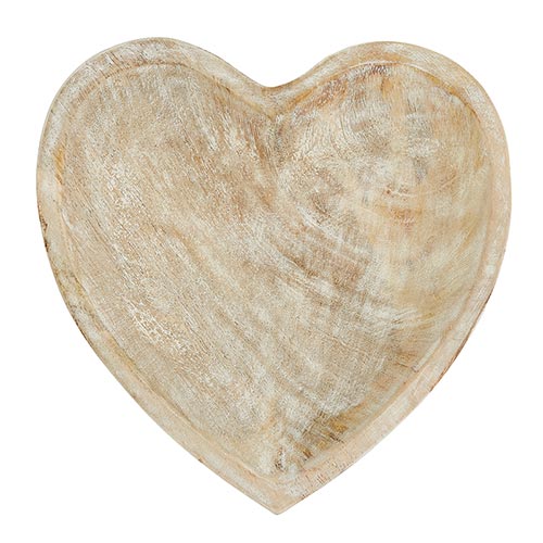White Wooden Heart