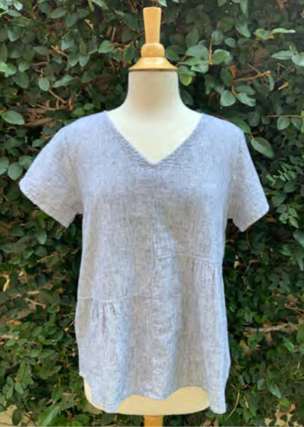 Cut Loose Patch Top - Laundered