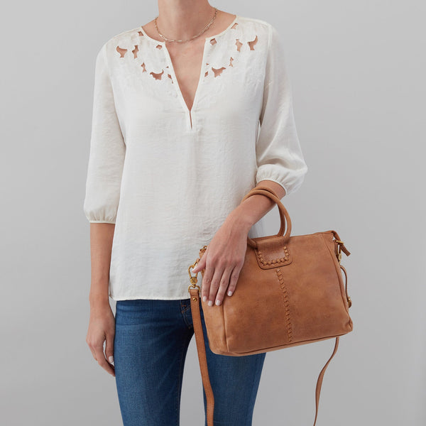 HOBO Sheila Medium Satchel -Whiskey