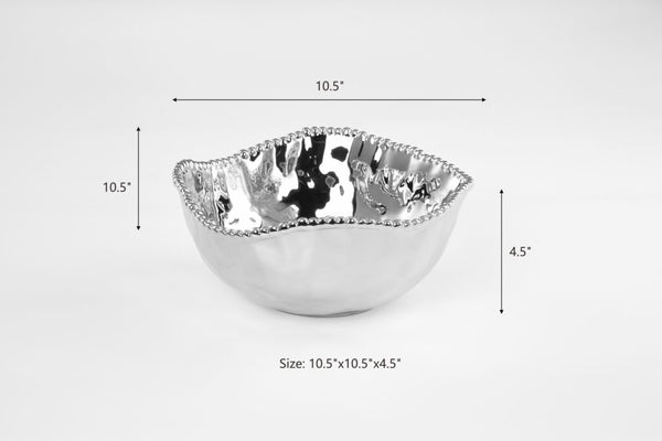 Pampa Bay Large Salad Bowl - Silver