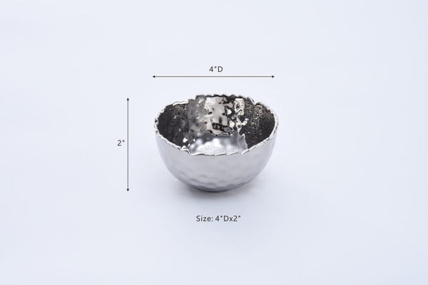 Pampa Bay Snack Bowl - Silver