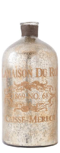 Vintage Mercury Glass Bottle