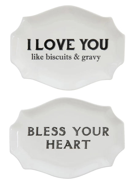 Stoneware Plate With Southern Sayings