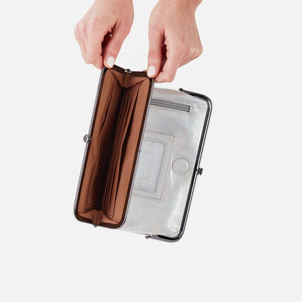 HOBO Lauren Clutch Wallet - Silver Multi