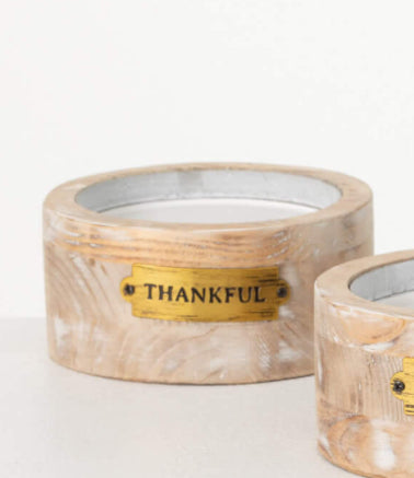 Text Pillar Candle Holder