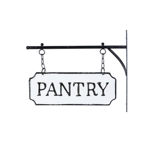 Pantry Sign with Hanging Display Bar