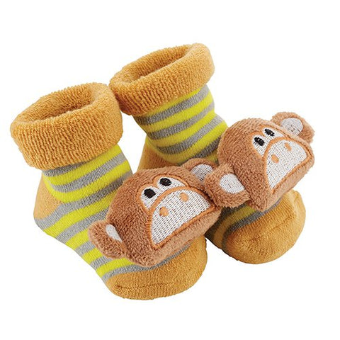 Monkey Rattle Socks