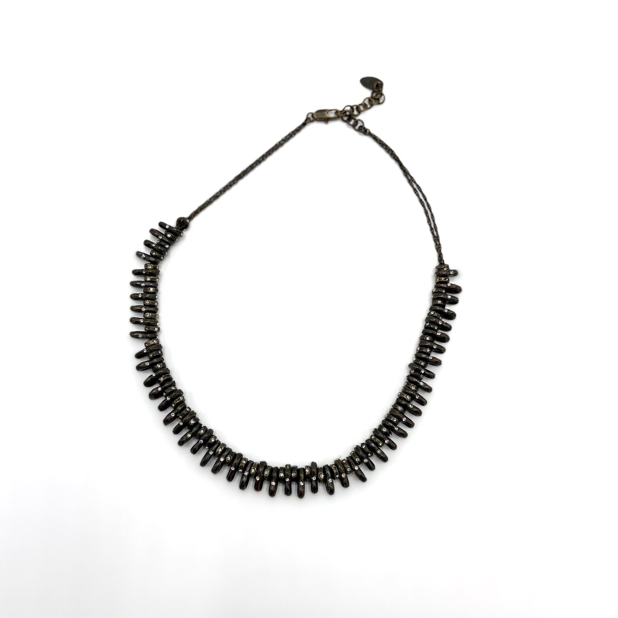Rebel Designs Hi-Lo Crystal Stacked Choker Necklace