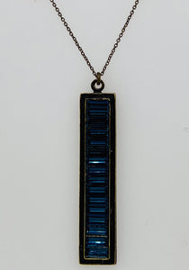 Rebel Designs Rectangular Baguette Necklace