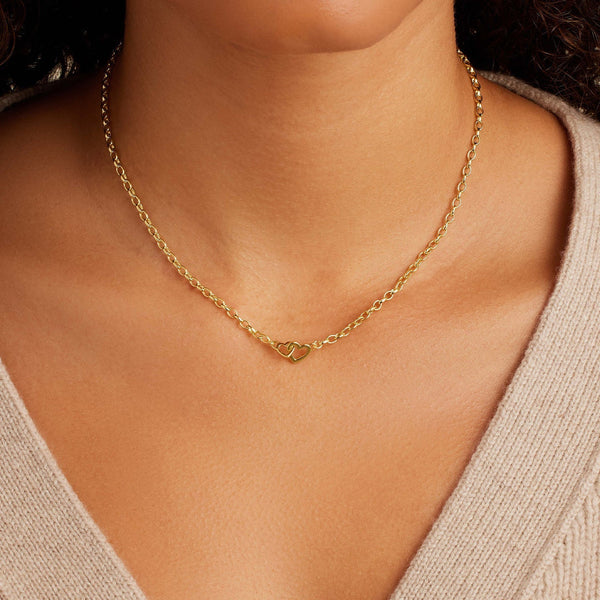 Gorjana Parker Mini Heart Necklace - Gold