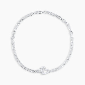 Gorjana Parker Heart Mini Bracelet - Silver